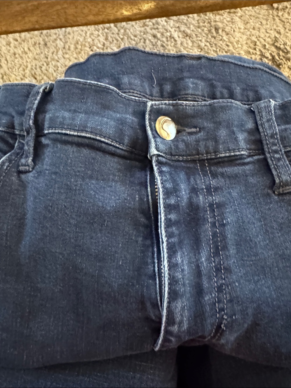 Brixton Navy Skinny High-Rise Jeans